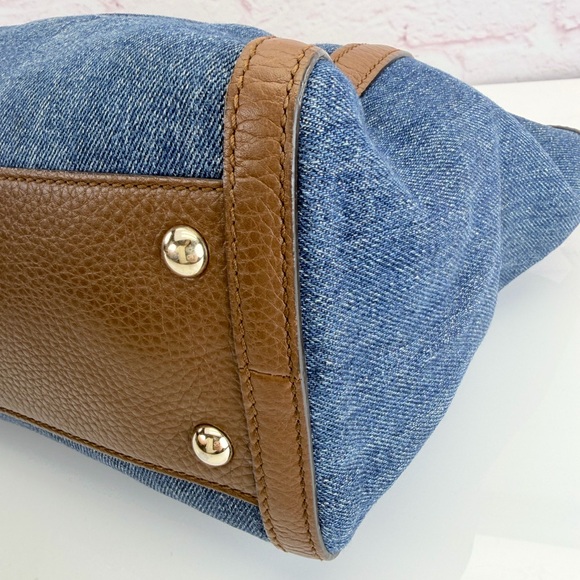 Gucci Rare Denim Tassel SoHo 2 Way Tote Bag - Picture 9 of 16